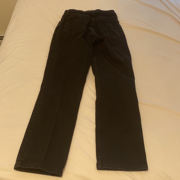 Abercrombie & Fitch Ultra High Rise 90s Straight Jean, Black - Picture 5 of 6